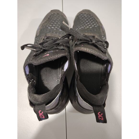 NIKE AIR MAX Black / Blue 270 Unisex Sixe 6 1/2 - Preowned - Picture 9 of 10